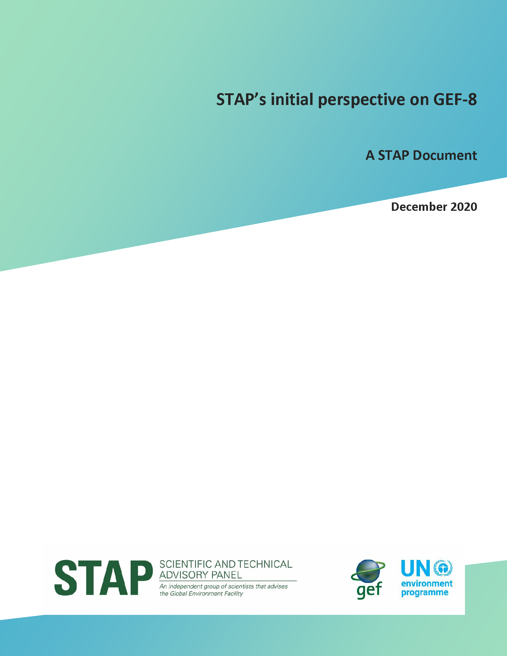 STAP's Initial Perspective on GEF-8