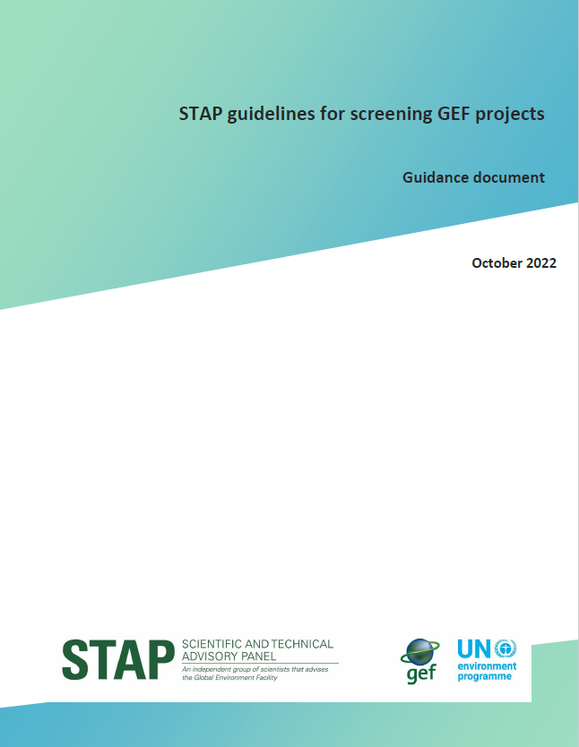 STAP guidelines for screening GEF projects